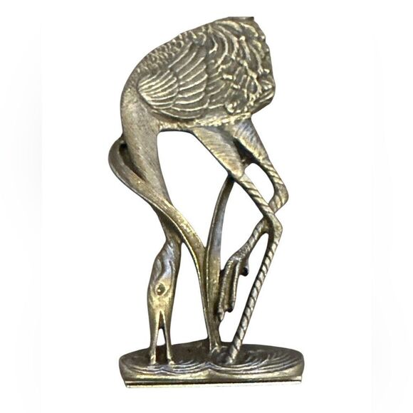 Vintage NIB C.A. Daniel’s -Cintika collectible silver Whooping Crane razor - Picture 1 of 8